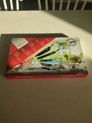 Set di 6 coltelli antiaderenti Swiss Touch