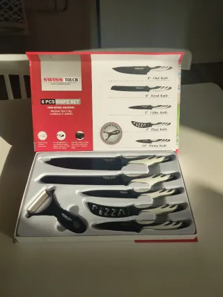 Set di 6 coltelli antiaderenti Swiss Touch