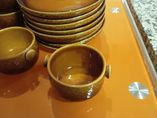 Juego de café de cerámica rùstica de Tanagra