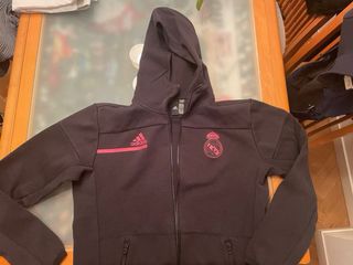 Sudadera Real Madrid Adidas Negra y Rosa