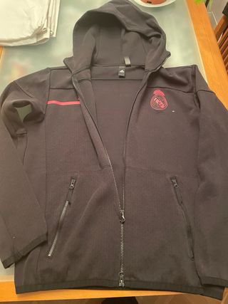 Sudadera Real Madrid Adidas Negra y Rosa