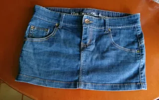 Falda vaquera mini Stradivarius