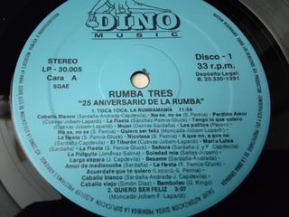 Vinilo Rumba Tres - 25 Aniversario