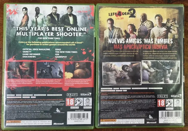 🇪🇦 Left 4 Dead GOTY + Left 4 Dead 2 Xbox 360