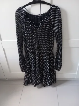 Vestido corto lunares talla S