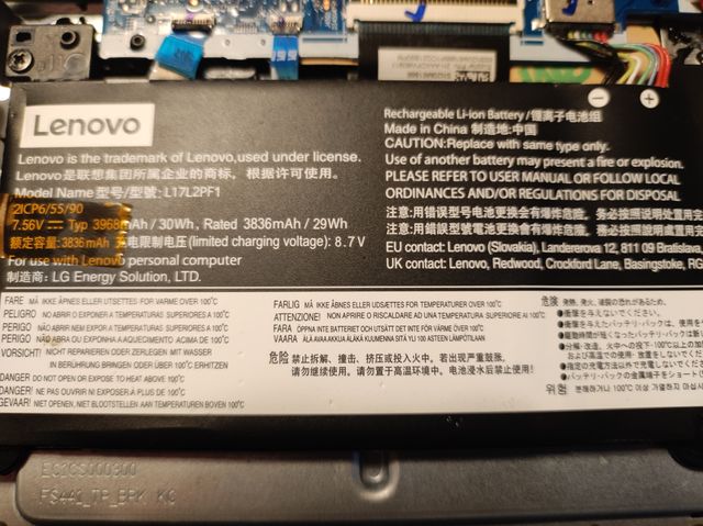 Batería Lenovo V14-IIL L17L2PF1