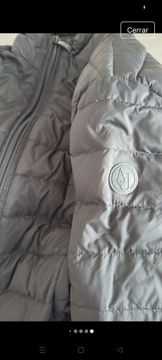 Chaqueta Armani Negra Plumas