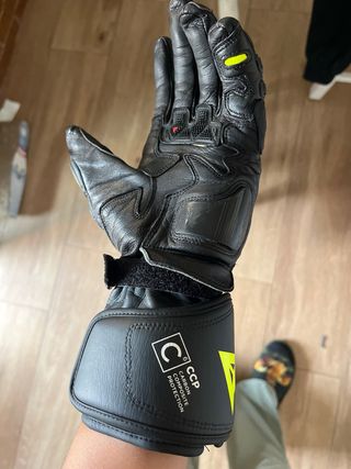 Guantes Moto Dainese Mujer Negro/Amarillo