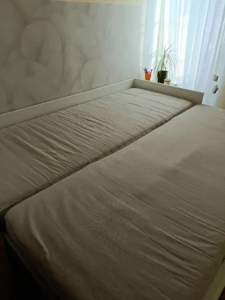Cama Diván Brimnes Ikea Blanca 80x200- 2 Colchones