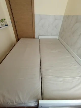 Cama Diván Brimnes Ikea Blanca 80x200- 2 Colchones