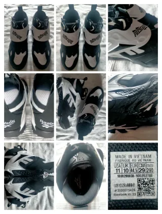 Zapatillas Reebok Preseason Negras y Blancas