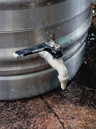 Fusto ex birra inox riadattato aceto