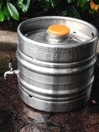 Fusto ex birra inox riadattato aceto