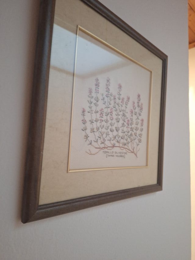 Cuadro punto de cruz Tomillo Silvestre