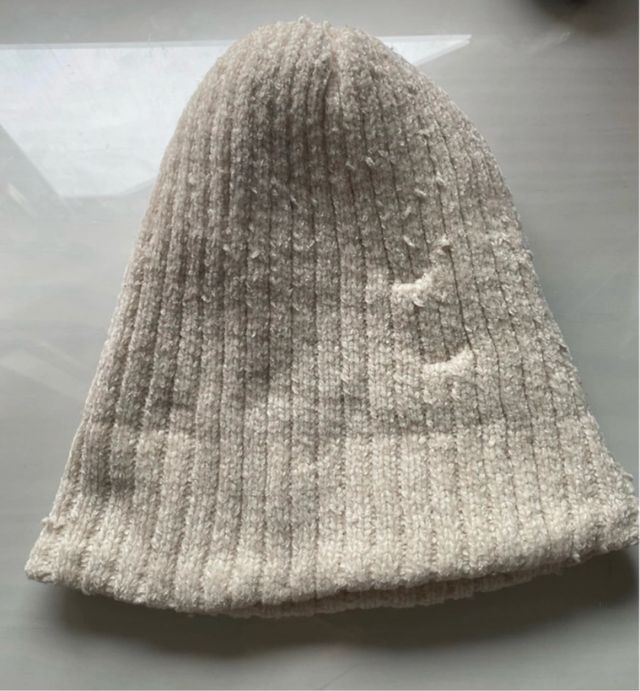 Gorro de lana invierno beige