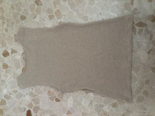 Top largo Zara beige