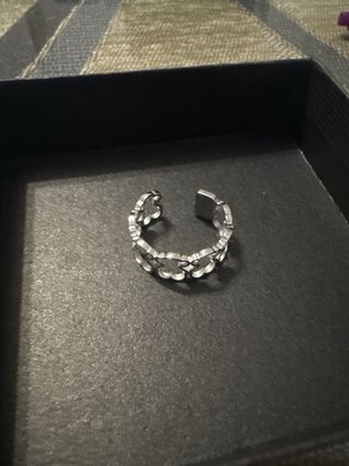 Anillo Tous Plata Ajustable Corazones