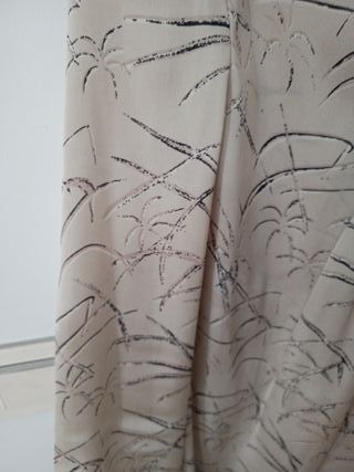 Camisa holgada mujer beige