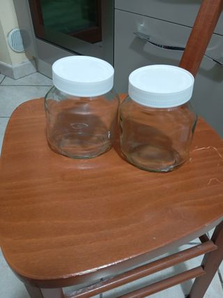 2 Barattoli Nutella Vuoti Vetro