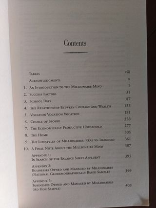 The millionaire mind