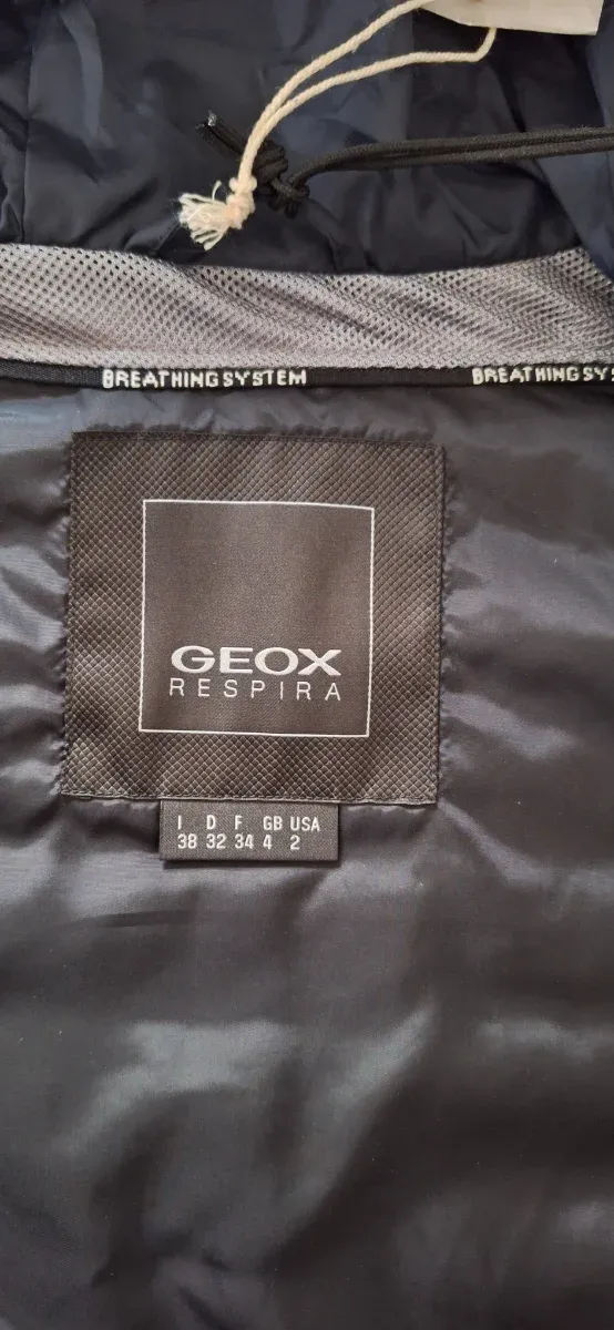 Chaleco Geox Mujer Negro Nuevo con Etiquetas