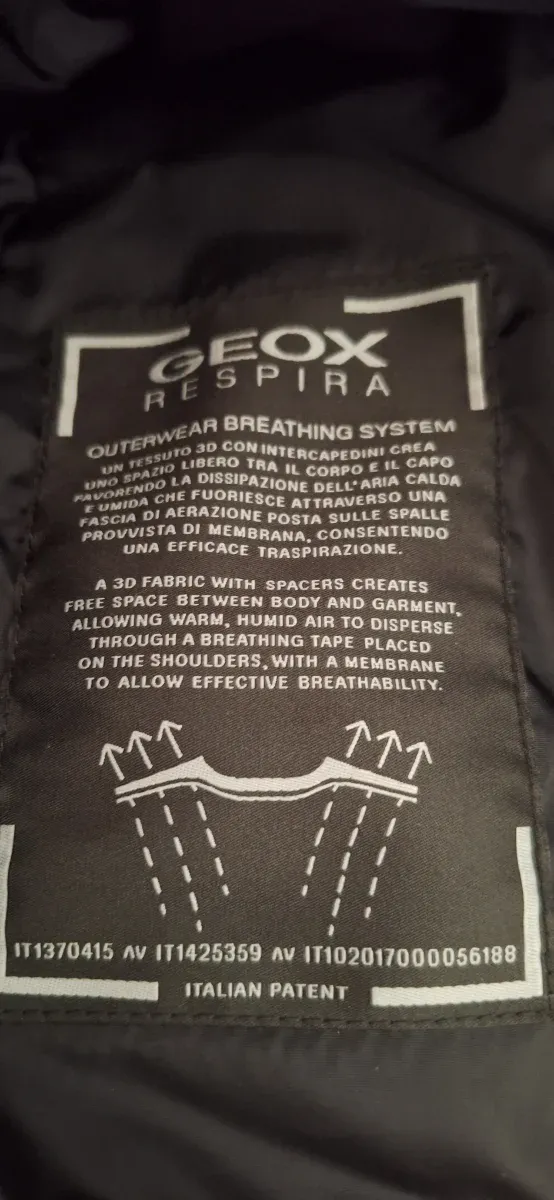 Chaleco Geox Mujer Negro Nuevo con Etiquetas