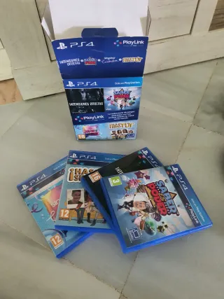 Consola PS4 + 2Mandos + 2Juegos + Juegos playlink