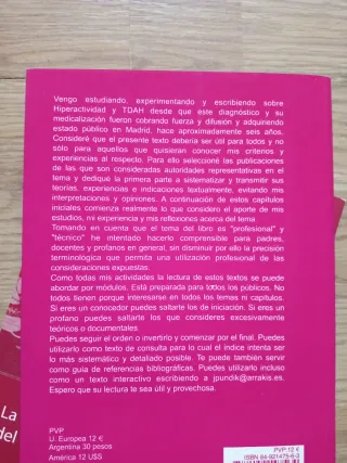 2x 12€ TDHA HIPERACTIVIDAD GUÍA  PADRES y DOCENTES