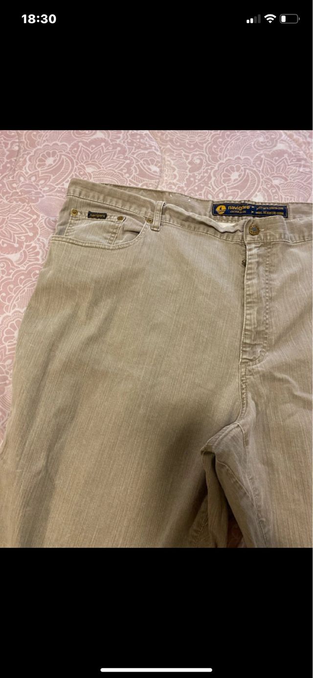 Pantaloni Navigare beige curvi taglia M