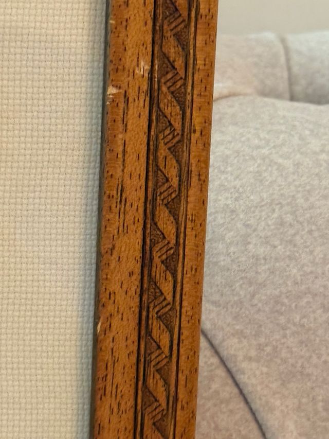 Cuadro Punto de Cruz Cocina Azul