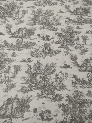 Tela de algodón diseño Toile de Jouy