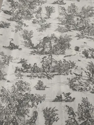 Tela de algodón diseño Toile de Jouy