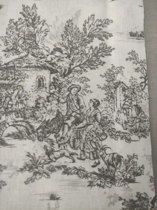 Tela de algodón diseño Toile de Jouy