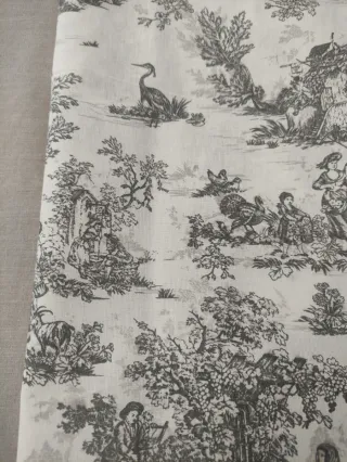 Tela de algodón diseño Toile de Jouy