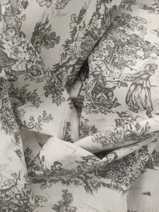 Tela de algodón diseño Toile de Jouy
