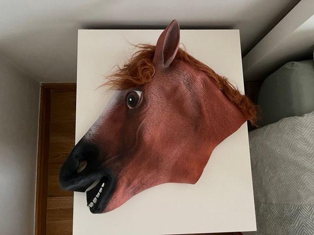 Máscara de caballo disfraz