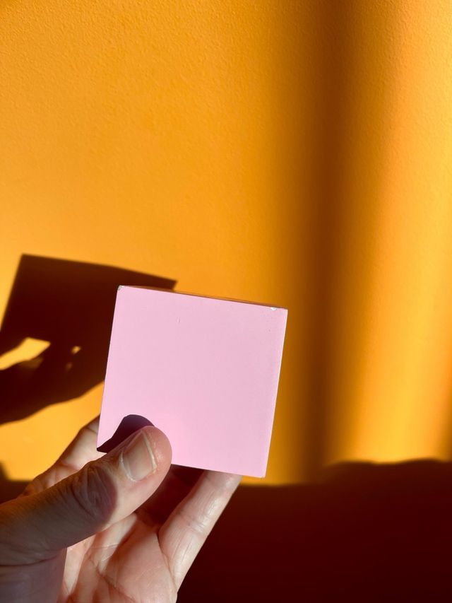 Torre de bloques rosa