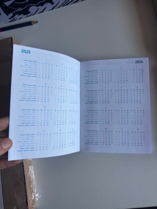 Agenda 2025-2026 Miércoles