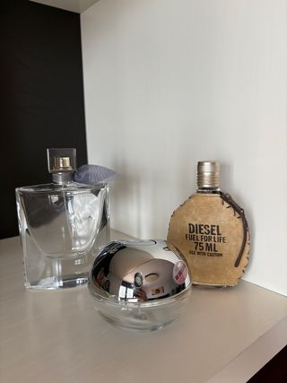 Frascos vacíos de colonia - 3 unidades