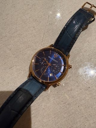 Reloj Maserati Azul y Dorado