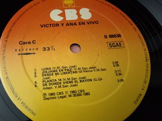 Vinilo Victor y Ana en Vivo