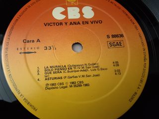 Vinilo Victor y Ana en Vivo
