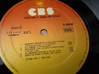 Vinilo Victor y Ana en Vivo