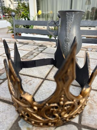 Corona Reale Medievale – Oro - Cosplay, Larp - NEW