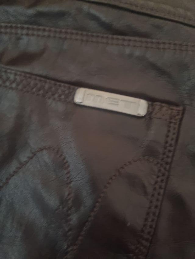 Pantalón polipiel marrón Talla 29