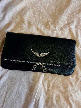 Borsa nera con ali