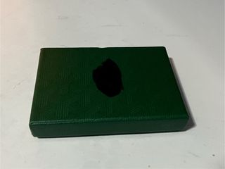 Tarjetero negro de cuero