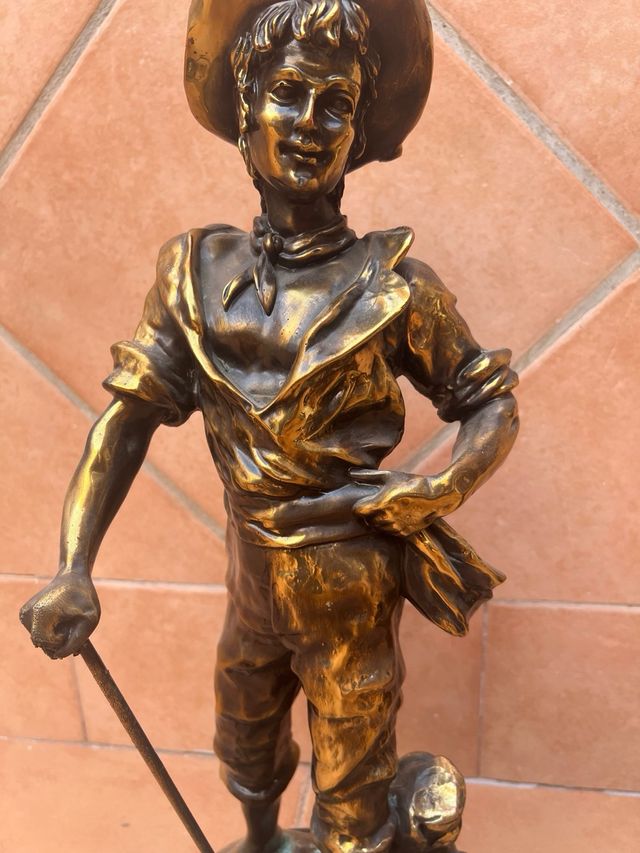 Pareja Figuras Antiguas Campesinos