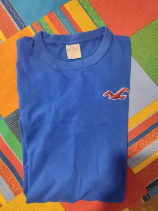 Camiseta Hollister Azul Talla S