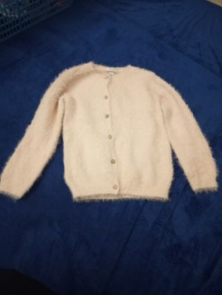 Maglioncino bambina rosa con bottoni